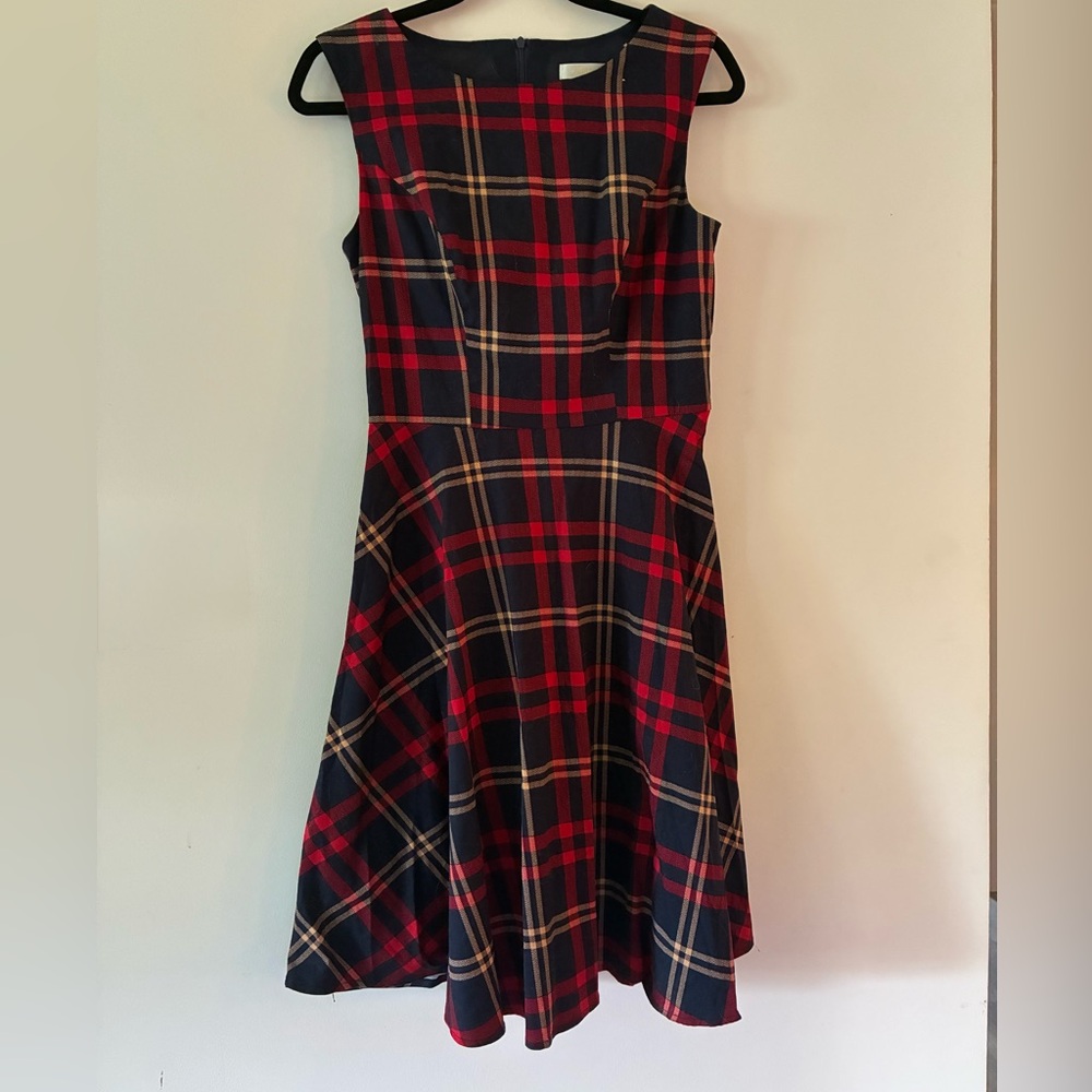 Plaid Sleeveless Dress